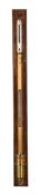 A BRASS FORTIN-TYPE LABORATORY MERCURY STICK BAROMETER