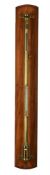 A VICTORIAN LACQUERED BRASS FORTIN-TYPE LABORATORY MERCURY STICK BAROMETER