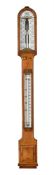 A VICTORIAN OAK MERCURY ‘ADMIRAL FITZROY’S STORM BAROMETER’