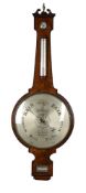 Y AN UNUSUAL VICTORIAN ‘GIANT’ MERCURY WHEEL BAROMETER WITH EIGHTEEN-INCH DIAL