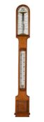 A VICTORIAN OAK MERCURY 'ADMIRAL FITZROY'S STORM BAROMETER'