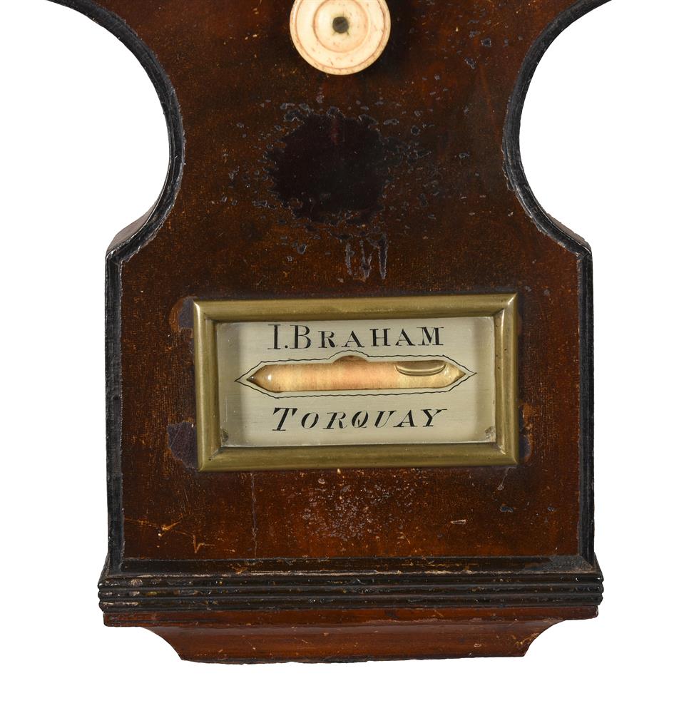 A WILLIAM IV MAHOGANY MERCURY WHEEL BAROMETER WITH 10 INCH DIAL - Image 2 of 2