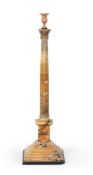 AFTER THE ANTIQUE, AN ITALIAN SIENA MARBLE MODEL OF THE COLUMN OF PHOCAS, MID 19TH CENTURY