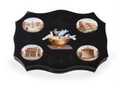 AN ITALIAN MICROMOSAIC PAPERWEIGHT, 19TH CENTURY