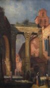 L RONAY (HUNGARIAN, 19TH CENTURY), THE PORTICO DI OTTAVIA ROME