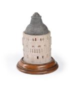 AN ITALIAN ALABASTER MODEL OF THE BAPTISTRY PISA 19TH CENTURY