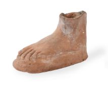AN ETRUSCAN TERRACOTTA FOOTCIRCA 4TH/5TH CENTURY