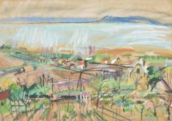 λ Zsigmond Uhrig (Hungarian 1919-1993), Badacsonyi landscape