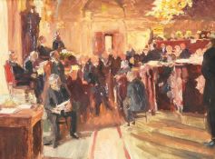 English School (early 20th century), The courtroom