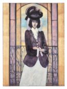 λ Robert Plisnier (Belgian b. 1951), Woman in hat
