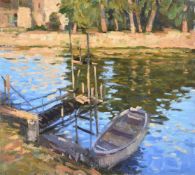 λ George Devlin (Scottish 1937-2014), The Old Pontoon