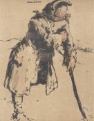 William Nicholson (British 1872-1949), John Silver; Miss Havisham (from Characters of Romance)