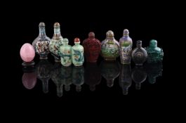 A group of seven Chinese snuff bottles