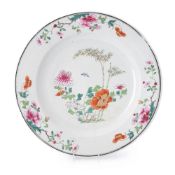 A Chinese Famille Rose dish