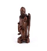 A Chinese boxwood model of Shou Lao
