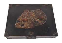 An Unusual Japanese Namban Style Lacquer Box