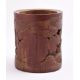 A Chinese carved bamboo brush vase - Image 3 of 6
