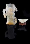 A Chinese jadeite vase