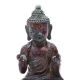 A Chinese lacquered gilt bronze figure of Buddha - Image 2 of 6