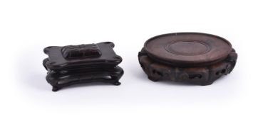 Two Chinese hardwood stands