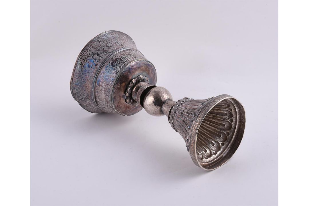 A Tibetan silver Butter Lamp - Image 3 of 3