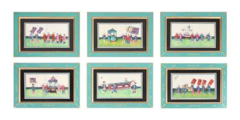 A set of twelve Chinese School paintings