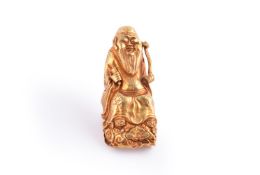 A Chinese gold 'Immortal' nail guard