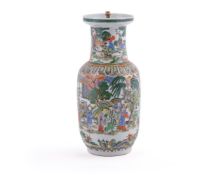 A Chinese Famille Verte vase