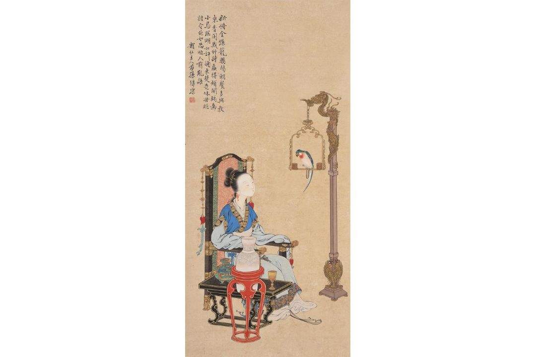 Xu Cao (1899-1961) scroll - Image 1 of 2
