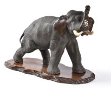 Y A Japanese Cast Bronze Model of an Elephant