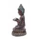 A Chinese lacquered gilt bronze figure of Buddha - Image 4 of 6