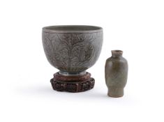A Chinese celadon deep bowl