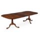 A mahogany twin pedestal dining table in George III style - Image 1 of 3