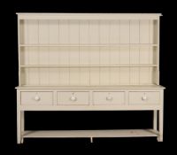 A Victorian cream painted dresser