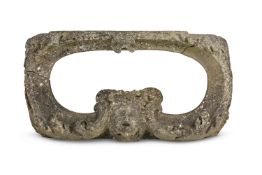 A CARVED STONE OCULUS, 18TH CENTURY