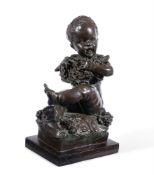 AN ITALIAN BRONZE FIGURE OF 'FILIUS BACCHI' THE SON OF BACCHUS, EARLY 19TH CENTURY