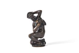 AFTER GIAMBOLOGNA, A BRONZE FIGURE 'VENUS AU BAIN', LATE 18TH/EARLY 19TH CENTURY