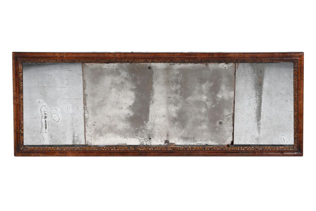 A GEORGE II WALNUT AND GILT GESSO OVERMANTEL MIRROR, CIRCA 1740 - Image 1 of 3