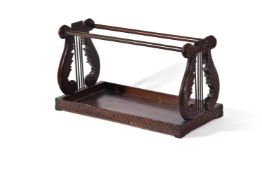 Y A GEORGE IV EXOTIC HARDWOOD BOOK CARRIER, ANGLO-INDIAN, CIRCA 1825