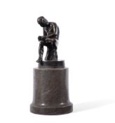 AFTER THE ANTIQUE, A BRONZE FIGURE OF THE SPINARIO, POSSIBLY 17TH CENTURY
