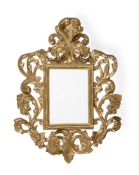 A FLORENTINE GILTWOOD WALL MIRROR, 19TH CENTURY