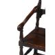 A CHARLES II OAK HIGH-BACK ARMCHAIR, CIRCA 1670 - Image 4 of 7