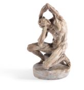 AFTER PIERRE PUGET, A PLASTER ÉCORCHÉ FIGURE, 20TH CENTURY