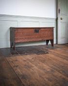 AN OAK PLANK COFFER, MID-17TH CENTURY