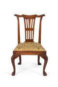 A GEORGE II WALNUT SIDE CHAIR, POSSIBLY IRISH, CIRCA 1745