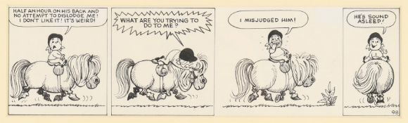 λ Norman Thelwell (1923-2004), 'Half an Hour on his Back...'