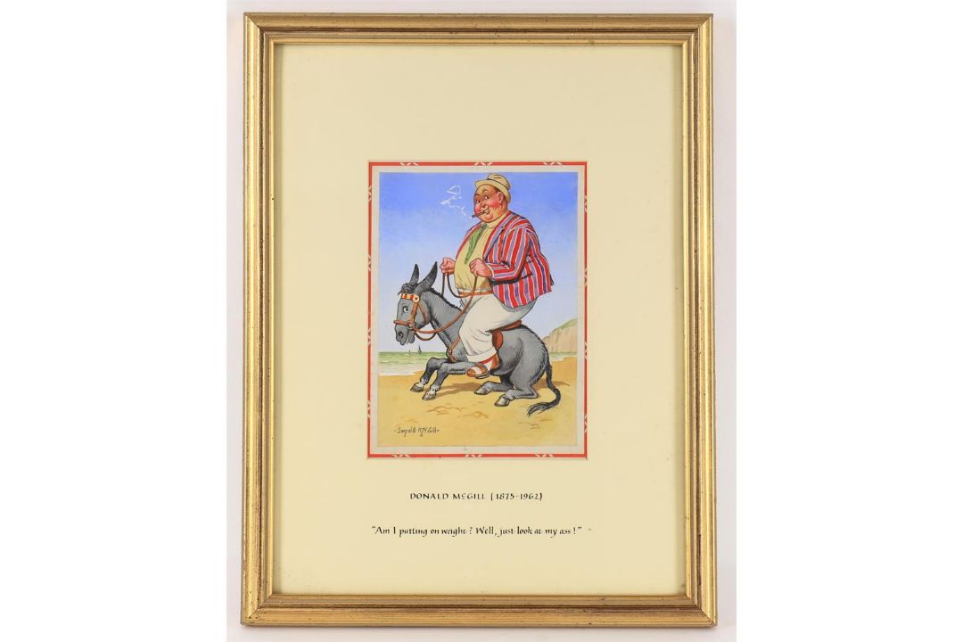 λ Donald McGill (1876-1962), 'Am I putting on weight? Well, Just take a look at my ass!' - Image 2 of 3