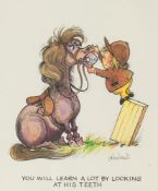 λ Norman Thelwell (1923-2004), 'You Will Learn A Lot By Looking At His Teeth'