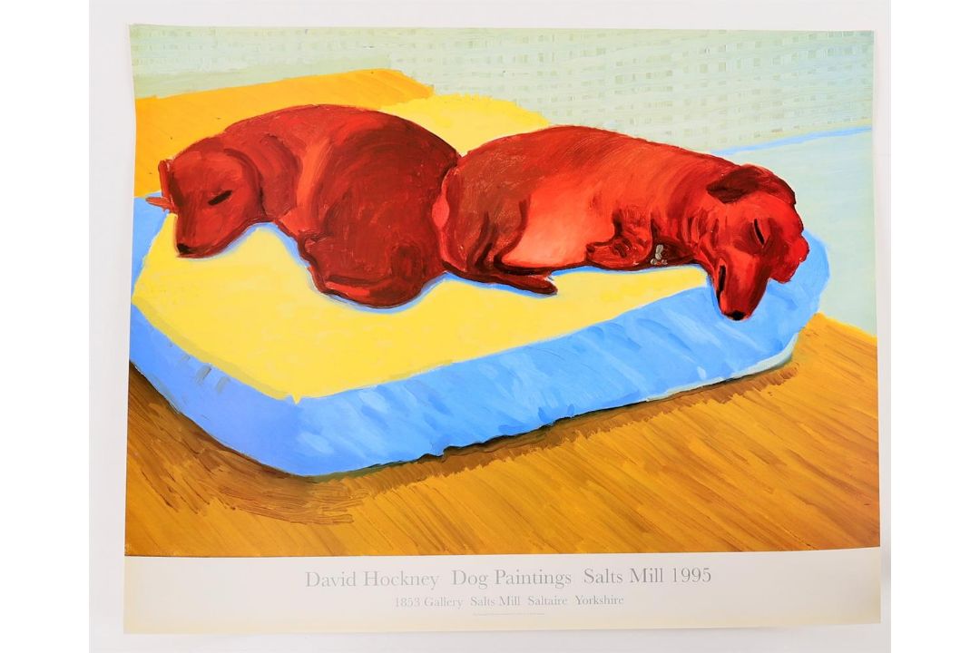 After David Hockney, Dog Painting, 38, Exhibition Poster - Image 2 of 3
