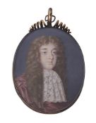 English School (early 18th century), A gentleman, wearing red coat